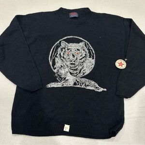 Vintage 90s Chris Ann Originals Knitwear Sweater Size Medium 100% Acrylic Usa